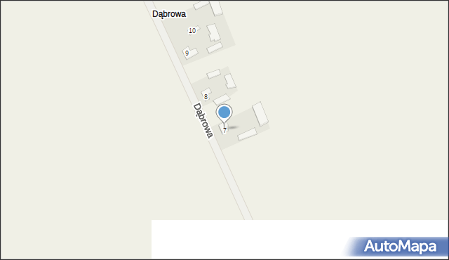 Rozkoszówka, Dąbrowa, 7, mapa Rozkoszówka