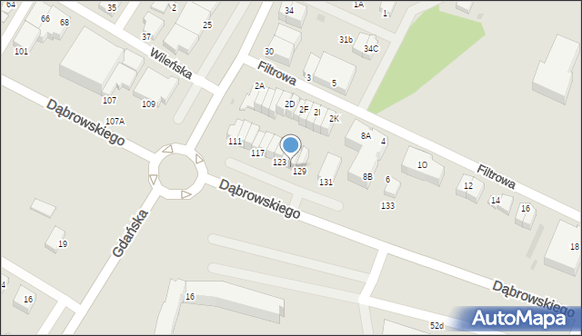 Rumia, Dąbrowskiego Henryka, gen., 127, mapa Rumia