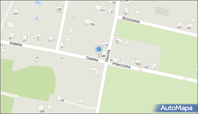 Rybnik, Daleka, 2, mapa Rybnika