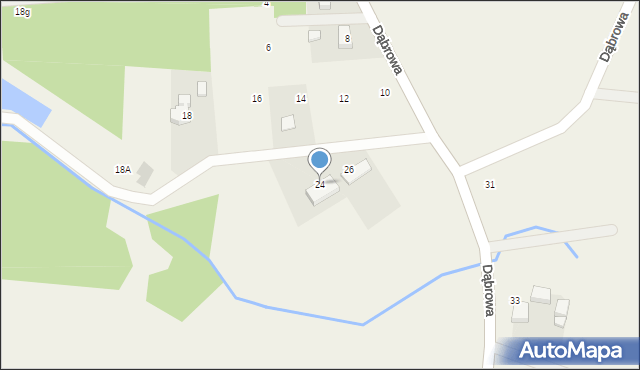 Sądrożyce, Dąbrowa, 24, mapa Sądrożyce