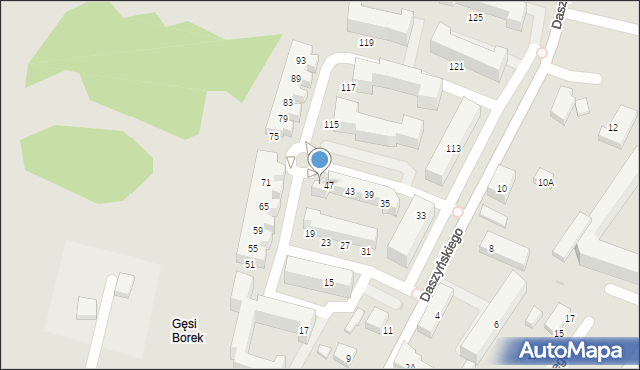 Siedlce, Daszyńskiego Ignacego, 49, mapa Siedlce