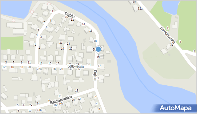 Skierniewice, Dąbie, 15, mapa Skierniewic