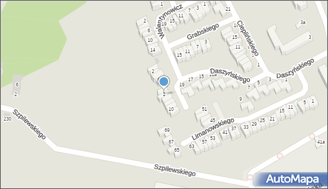 Słupsk, Daszyńskiego Ignacego, 2, mapa Słupska