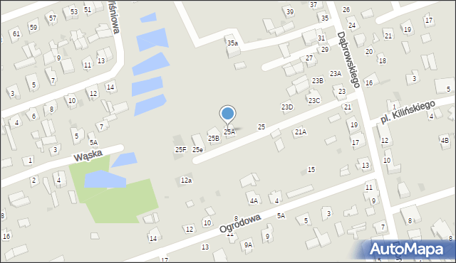 Sokółka, Dąbrowskiego Henryka, gen., 25A, mapa Sokółka