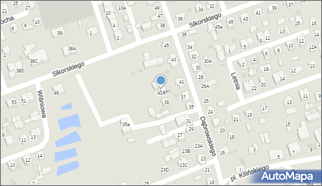 Sokółka, Dąbrowskiego Henryka, gen., 41A, mapa Sokółka