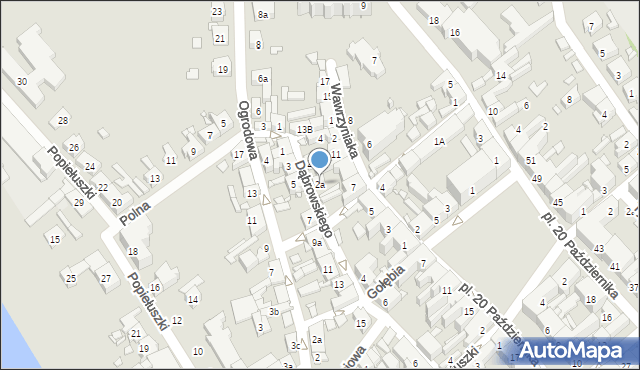 Śrem, Dąbrowskiego Floriana, 2a, mapa Śrem