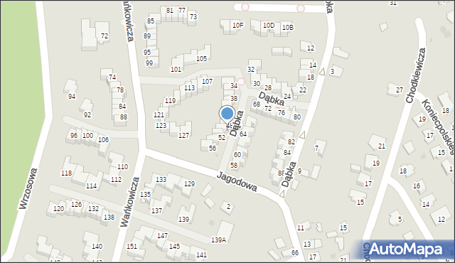 Stalowa Wola, Dąbka Stanisława, płk., 50, mapa Stalowa Wola