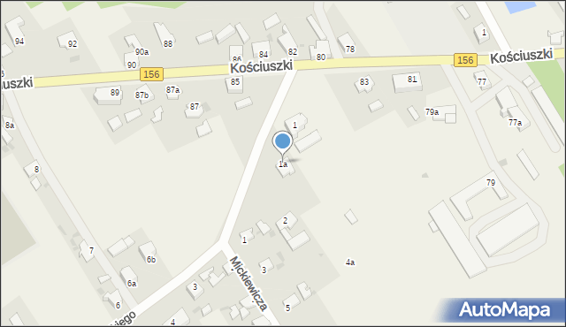 Stare Kurowo, Daszyńskiego, 1a, mapa Stare Kurowo