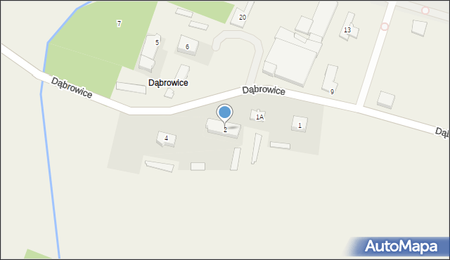 Stare Rowiska, Dąbrowice, 2, mapa Stare Rowiska
