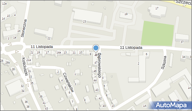 Stargard, Dąbrowskiego Henryka, gen., 48, mapa Stargard