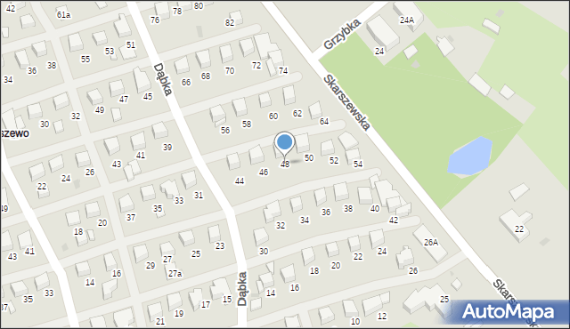 Starogard Gdański, Dąbka Stanisława, płk., 48, mapa Starogard Gdański