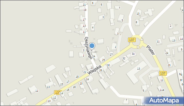 Sulęcin, Daszyńskiego Ignacego, 2B, mapa Sulęcin