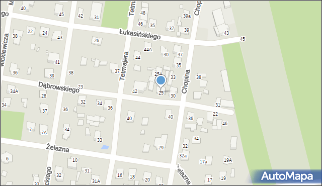 Sulejówek, Dąbrowskiego, 25, mapa Sulejówek