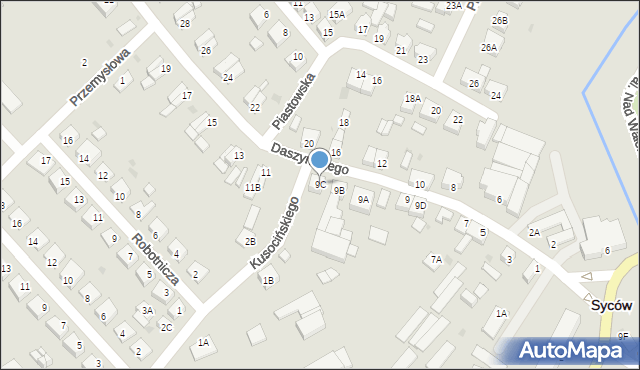 Syców, Daszyńskiego Ignacego, 9C, mapa Syców