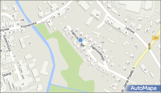 Szamotuły, Dąbrowskiego Henryka, gen., 15, mapa Szamotuły