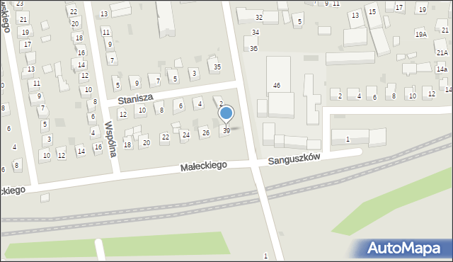 Tarnów, Dąbrowskiego Jarosława, gen., 39, mapa Tarnów