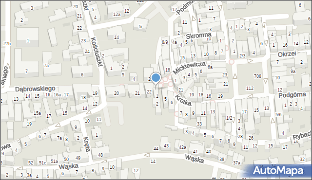 Tczew, Dąbrowskiego Jarosława, gen., 23, mapa Tczew