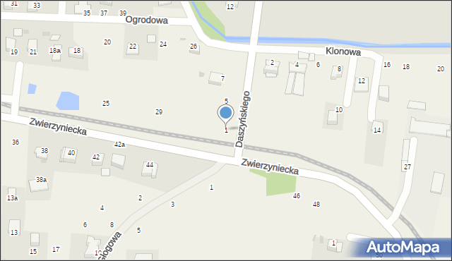 Tenczynek, Daszyńskiego Ignacego, 1, mapa Tenczynek