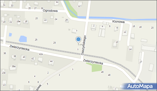 Tenczynek, Daszyńskiego Ignacego, 3, mapa Tenczynek