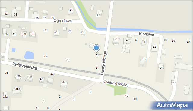 Tenczynek, Daszyńskiego Ignacego, 5, mapa Tenczynek