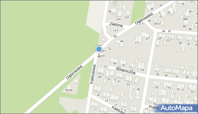 Tomaszów Mazowiecki, Dąbrowska, 55, mapa Tomaszów Mazowiecki