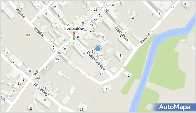 Trzebiatów, Daszyńskiego Ignacego, 6, mapa Trzebiatów