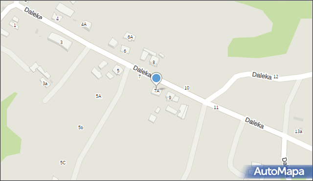 Tuchów, Daleka, 7A, mapa Tuchów