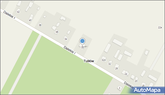 Tuliłów, Dalekie I, 33, mapa Tuliłów