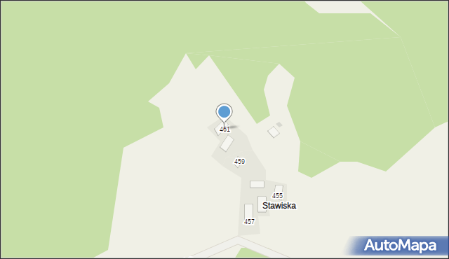 Ujsoły, Danielki, 461, mapa Ujsoły