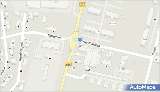 Ustka, Darłowska, 25, mapa Ustka