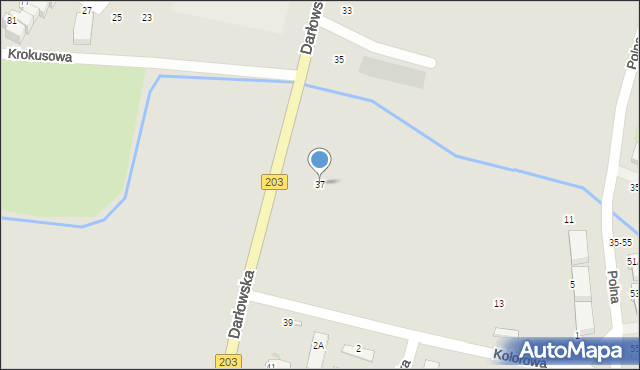 Ustka, Darłowska, 37, mapa Ustka