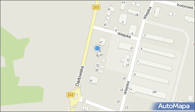 Ustka, Darłowska, 51, mapa Ustka