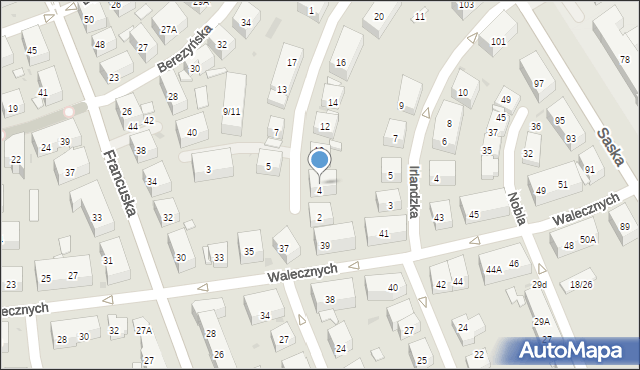 Warszawa, Dąbrówki, 6, mapa Warszawy