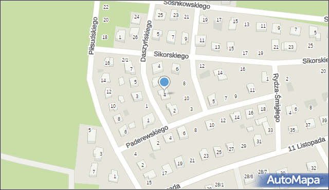 Wasilków, Daszyńskiego Ignacego, 4, mapa Wasilków