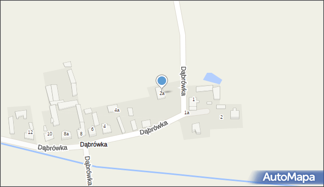 Wilkowiecko, Dąbrówka, 2a, mapa Wilkowiecko