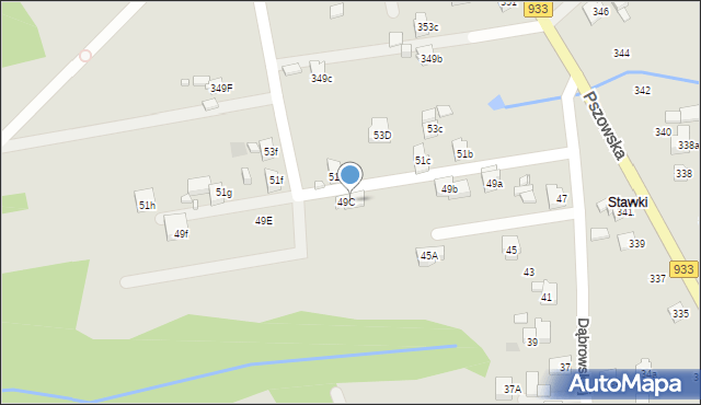 Wodzisław Śląski, Dąbrowskiej Marii, 49d, mapa Wodzisławia Śląskiego