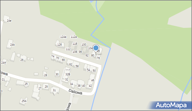 Wrocław, Daliowa, 78, mapa Wrocławia