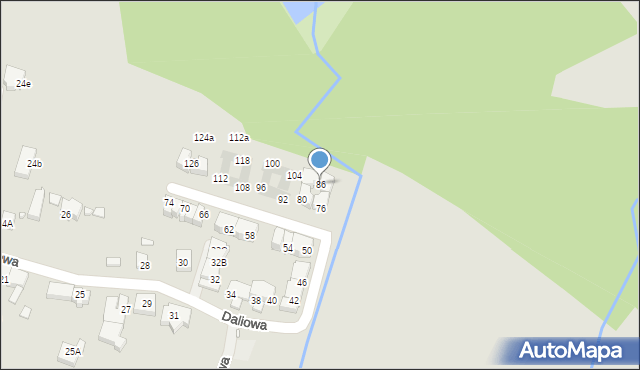 Wrocław, Daliowa, 86, mapa Wrocławia