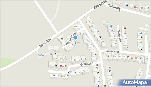 Wrocław, Dalemińców, 4, mapa Wrocławia