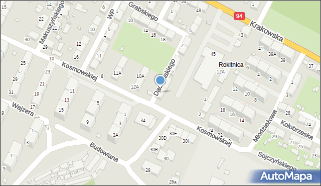 Zabrze, Daszyńskiego Ignacego, 12, mapa Zabrza