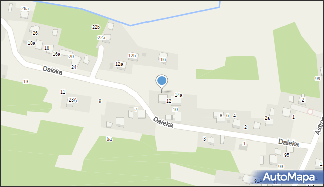 Żarki, Daleka, 14, mapa Żarki