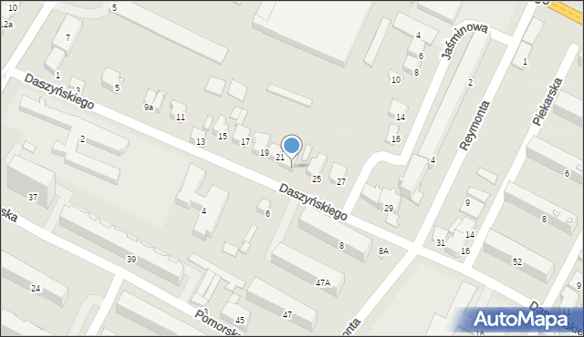 Zawiercie, Daszyńskiego Ignacego, 23, mapa Zawiercie