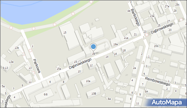 Zgierz, Dąbrowskiego Henryka, gen., 19, mapa Zgierz
