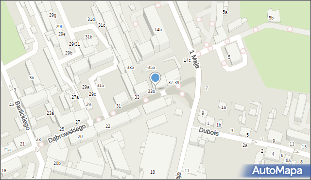Zgierz, Dąbrowskiego Henryka, gen., 35, mapa Zgierz
