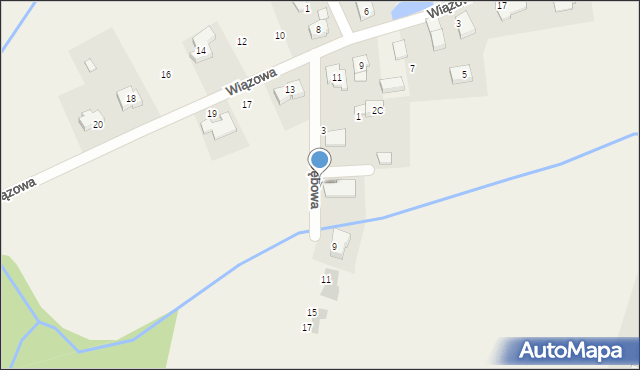 Bąków, Dębowa, 7, mapa Bąków