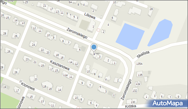 Bilcza, Dębowa, 4, mapa Bilcza