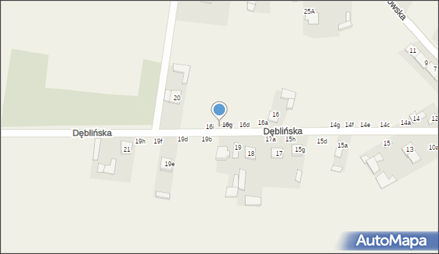 Bobrowniki, Dęblińska, 16h, mapa Bobrowniki