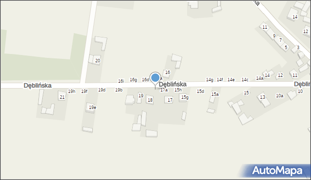 Bobrowniki, Dęblińska, 17d, mapa Bobrowniki