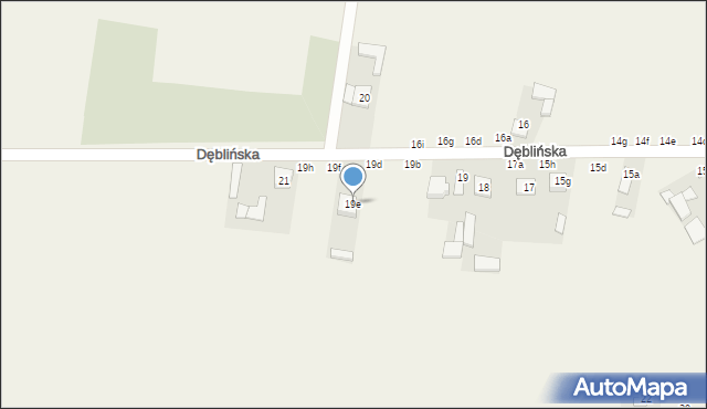 Bobrowniki, Dęblińska, 19e, mapa Bobrowniki