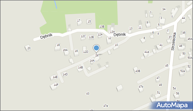 Bochnia, Dębnik, 14, mapa Bochni